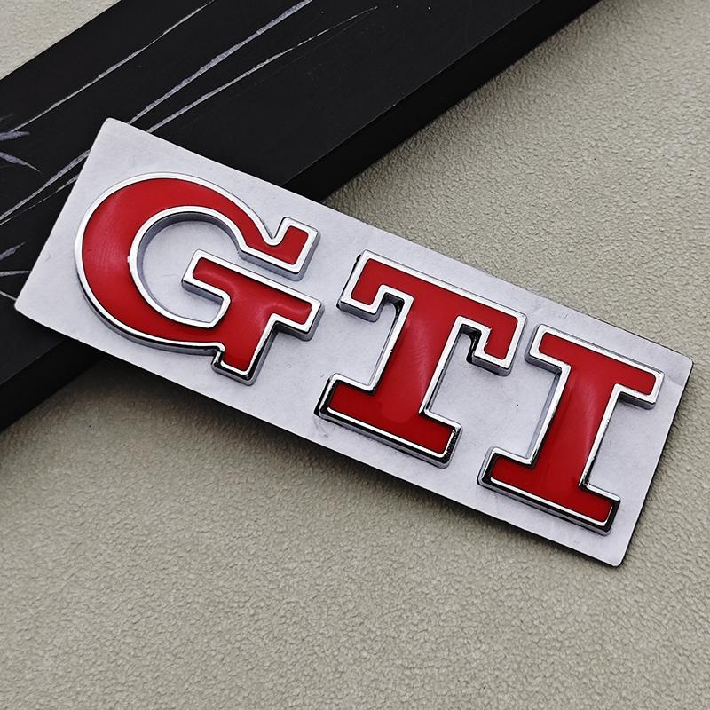 

2026 Hot Sticker 3D Metal Logo GTI Emblem Letters Car Rear Trunk Badge For Volkswagen VW Golf 4 5 6 7 7.5 MK4 MK5 MK6 MK7 GTI St