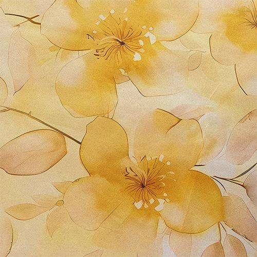 1PC LOZUJOJU Nordic Pastoral Style Yellow Printed Curtains Fully Blackout Curtain for Bedroom Living Room Balcony Window for Home Decor