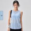 Hollow-Back Mesh Yoga Top with Bamboo Yarn, Quick-Dry Fitness Cover-Up, Women's Open Back Round Neck Sports Tee