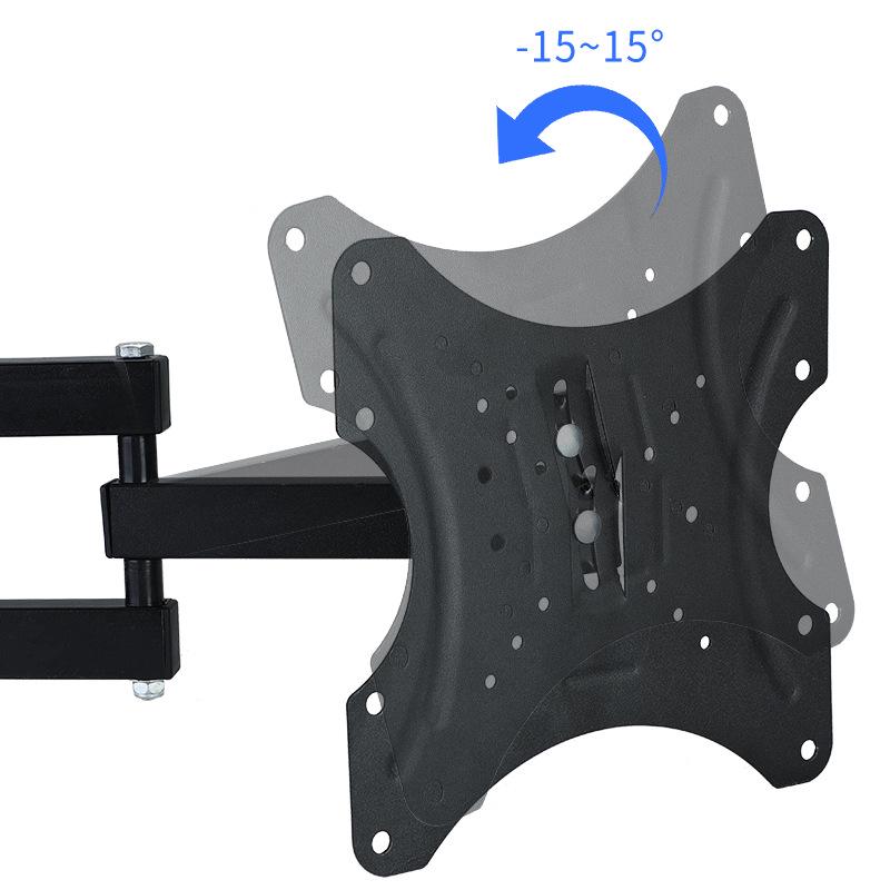 Multifunctional TV Wall Mount: LCD Monitor Retractable Swivel Bracket 117B-2