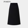 PORTS Women's 2025 Spring Summer Pleated Midi Skirt LT8S060KWB008