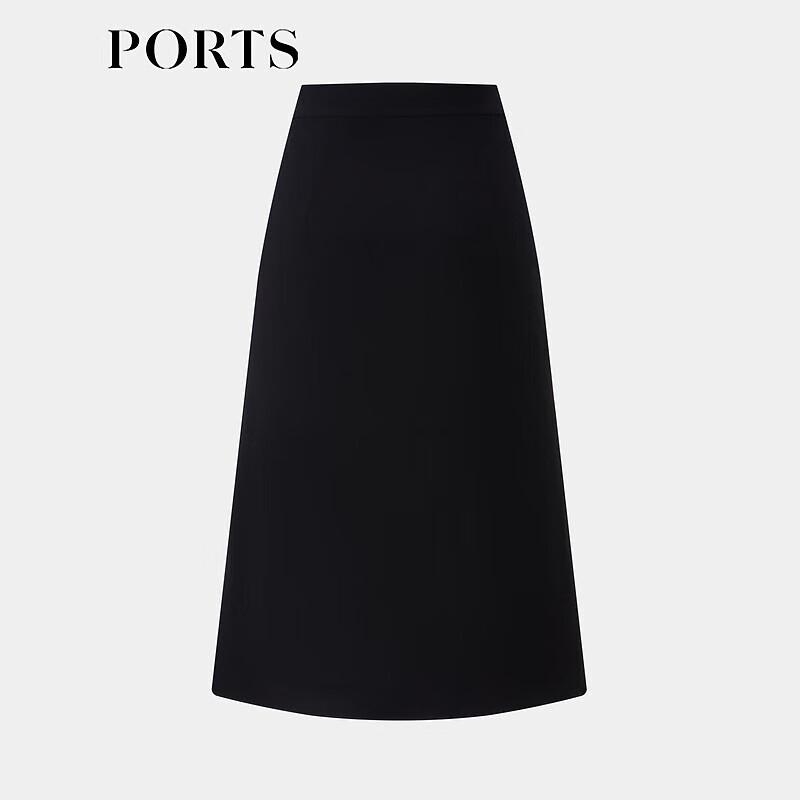 PORTS Women's 2025 Spring Summer Pleated Midi Skirt LT8S060KWB008