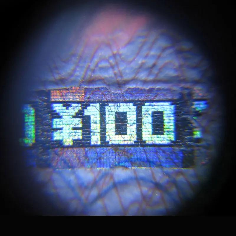 LED UV Illuminated 60X Pocket Microscope Mini Portable Jewelry Currency Magnifier Loupe