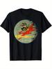 Vintage Fighter Squadron Graphic TShirt 100 Cotton ONeck Short Sleeve Summer Casual Unisexs Tshirt Streetwear