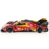Bburago 2024 Model Scale Ferrari 499P Turbo V6 Team Ferrari AF Corse 2024 Le Mans 24 Hours Winner Red Race Sports Car Miniature Diecast Model Car 1/24