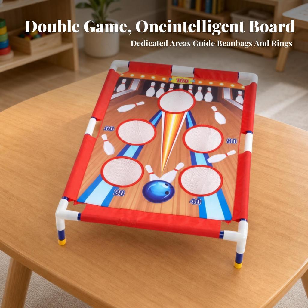 All-Inclusive Circle Toss Game with Portable Bean Bag Board Stable Toy