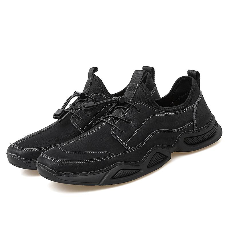 Fashion New Men's Quality Large Size Genuine Leather Outdoor Sports, Leisure and Entertainment Non Slip, Durable, Comfortable Lefu Shoes