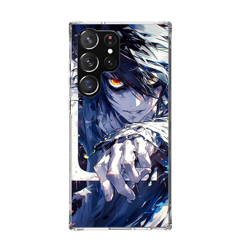 N-Note D-Death L Lawliet Phone Case For Samsung Galaxy S26 Ultra S23 S24 S25 Edge S20 FE S21 S22 Plus Soft Print Shell Cover Fun