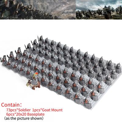 MOC Elfen Dwergen Soldaat Orks Leger Figuren LOTR Pantser Wacht Krijger Boogschutter Middeleeuwse Ridders Bouwstenen Bakstenen speelgoed cadeaus