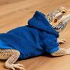 Fashion Warm Lizards Clothes Windproof Soft Lizard Harness Vest Solid Color Bearded Dragon Hoodie Photo Party