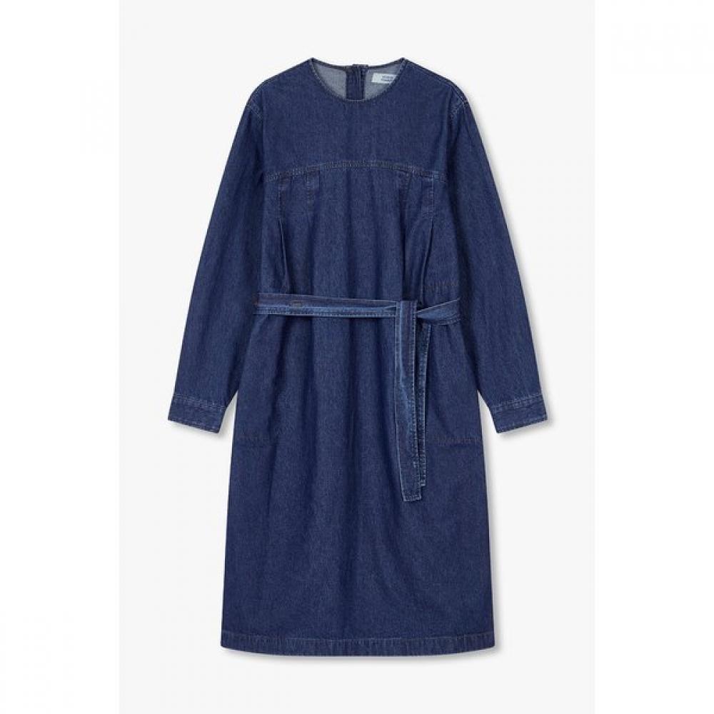 STUDIO TOMBOY Waist Strap Denim Tunic Dress 9105341107