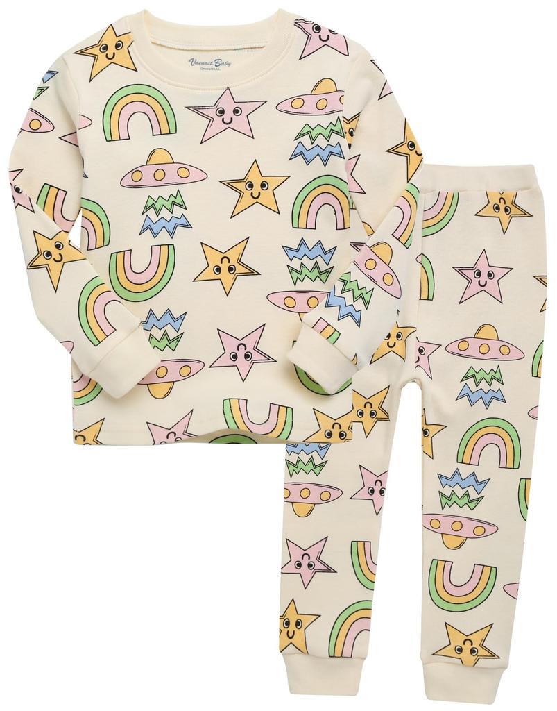 Vaenait Baby Animal Character Pajama Long Happy Size XL Kids' Set, 100% Cotton, Sleeve, Day,
