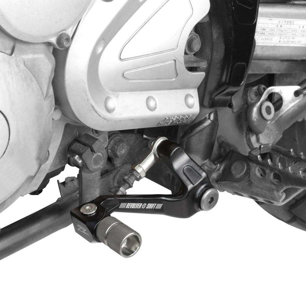 ZETA Racing SEROW250, XT250X, TRICKER Revolver-Schalthebel, Schwarz, Hochfest, Langlebig, 6-fach verstellbar