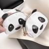 Creative Double Layer Coin Purse Panda Shape Multifunctional Key Bag Zipper Portable Small Handbag