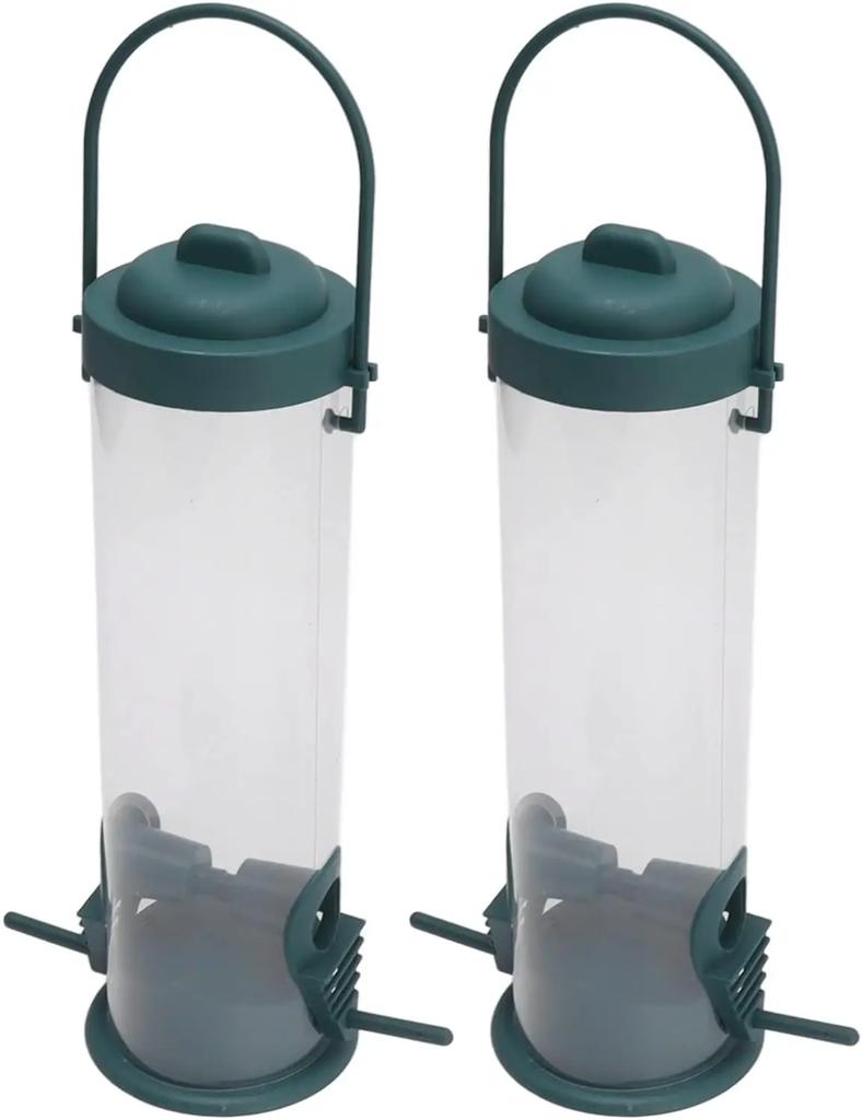 Bird Feeder Tube Bird Feeders Hanging Wild Bird Seed Feeder Hanging Bird Tableware for Outdoor Garden Paddock Bird Feeding Tool