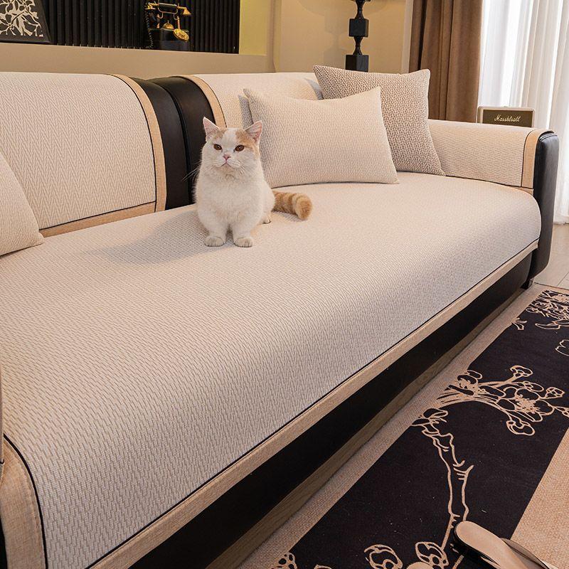 Light Luxury Sofa Cushion Anti Slip and Wear-resistant Sofa Backrest Cushion Home Decoration Universal Sofa Slipcover Thickened  Machine Washable