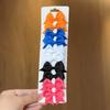 10Pcs/set Solid BB Hair Clips For Cute Girls Ribbon Bowknots Boutique Barrettes Hairpins Headwear Kids Hair Accessories Gifts