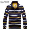 Men Business Long Sleeve Polo Shirt 2024 Spring New Fashion Stripe Embroidery Long Sleeve T-Shirt Cotton Casual Polo Shirts Men