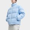 FILA Letter Logo Printed Lined Loose Thick Warm Jacket Down Coat Unisex jackets Pure-Blue F51U349901F-LB