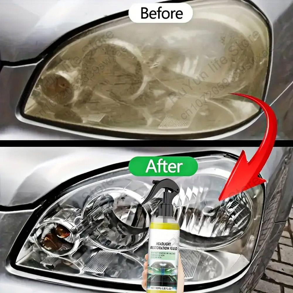 Headlight Restoration Kit Headlamp Repair Cleaning Paste Remove Oxidation Polish Liquid Brighten Lighting Vision Car Acesssories