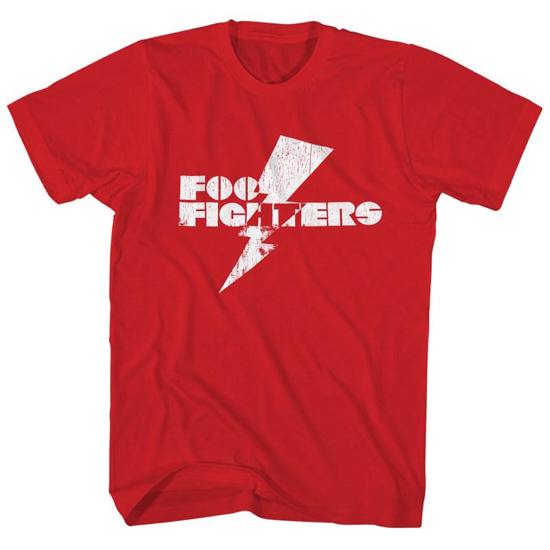 Fit The American Veteran Rock Band Foo Fighters Released A Flaming Fighter Jet Punkstyle Mens Tshirt in 1994