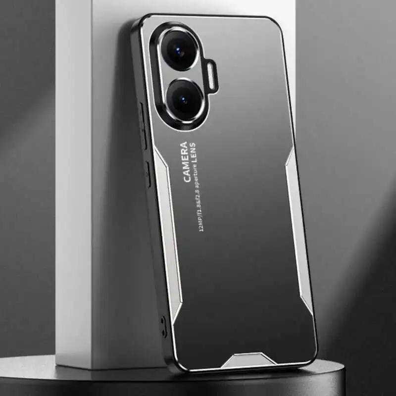 Blade Style Metal Texture Alloy Shockproof Business Case for Xiaomi POCO X8 Pro Max X7 X6 X5 X4 GT M8 M6 M5s F8 Ultra F7 F6 F5 C85 C75 Series Cover