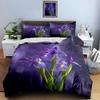 Purple floral design Bedding Duvet cover sets Duvet covers Pillowcases gifts (1 * Duvet Cover 2 * Pillowcases, without duvet insert)