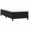 Łóżko Box Spring Bez Materaca Czarne 80X210 Cm Aksamit