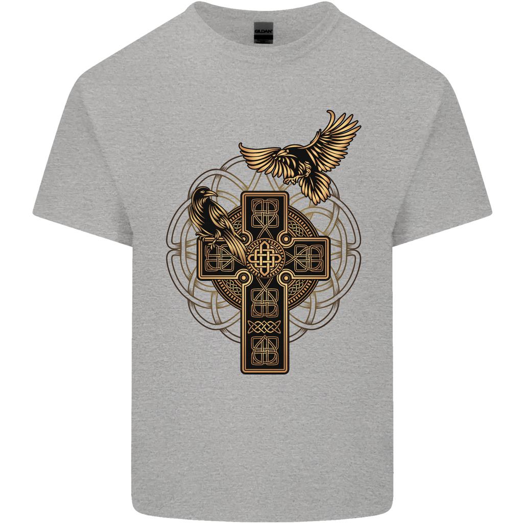 Odins Celtic Raven Viking Thor Ragnar Norse Unisexs Light Cotton TShirt