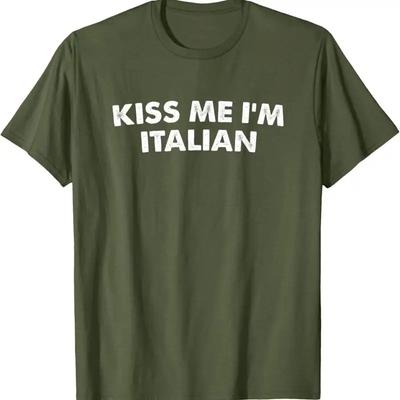 Kiss Me I M Italian St Patricks Day T Shirt