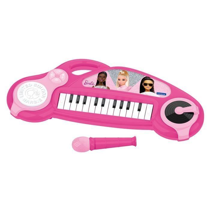 Piano Électronique Pour Enfants Barbie Avec Effets Lumineux Et Microphone - 24 Touches