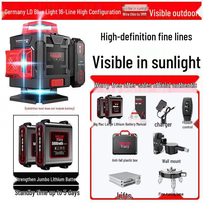 High Precision Green Laser Level: New Model Outdoor Wall and Floor Sticker