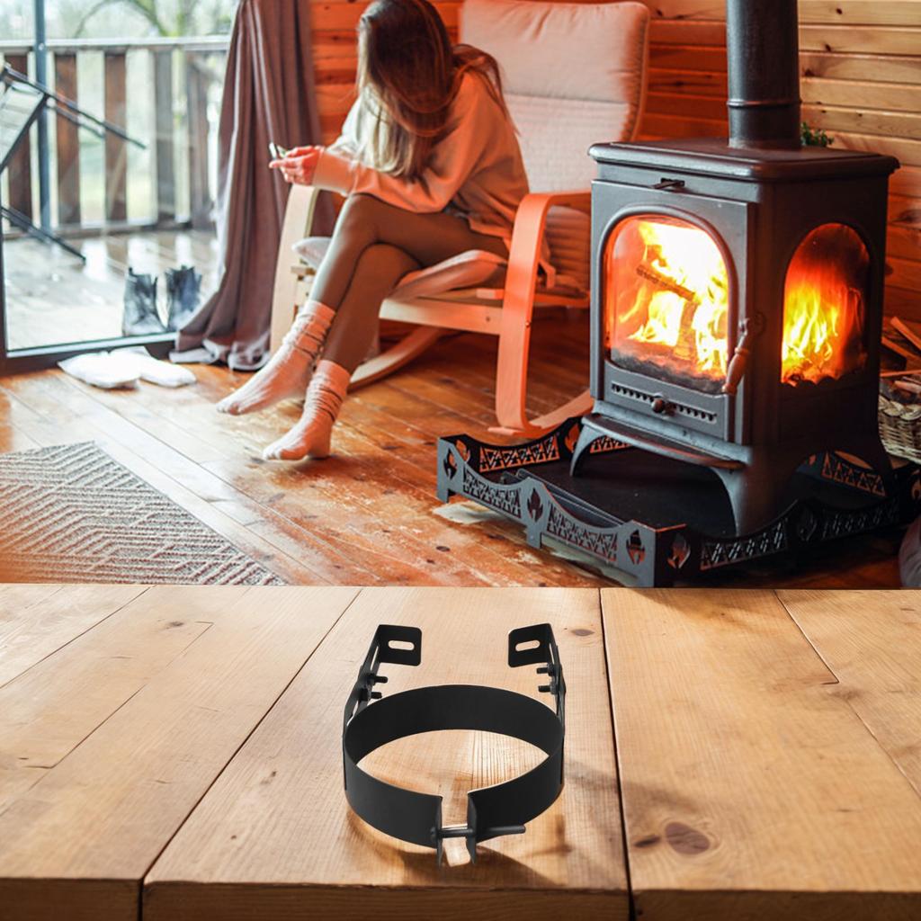 Røykrørbrakett Justerbar støtte for 150 mm rustfrie røykrør