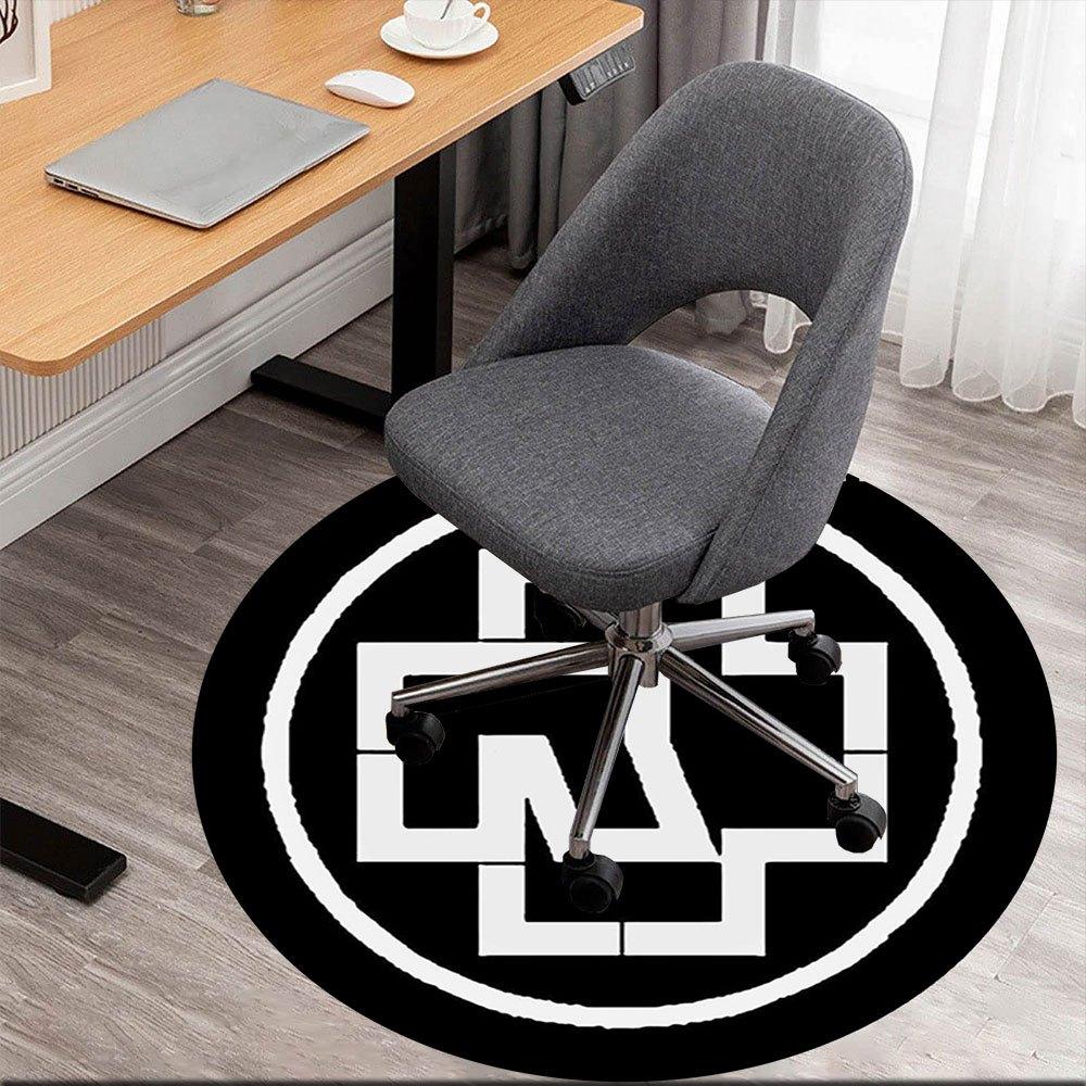 

Unique Geometric Patterned Circle DesignRound Non-Slip chair mat chair carpet for office Rugs for Office Decor Gift For Valentine s Day Mother s Day H 80cm by 80cm