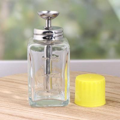 Nagel Glasflasche Press Trichter Press-Typ Flasche Nagelentferner Wasser Leere Flasche Reinigungsflüssigkeit Kristall Hydraulisch 180ml