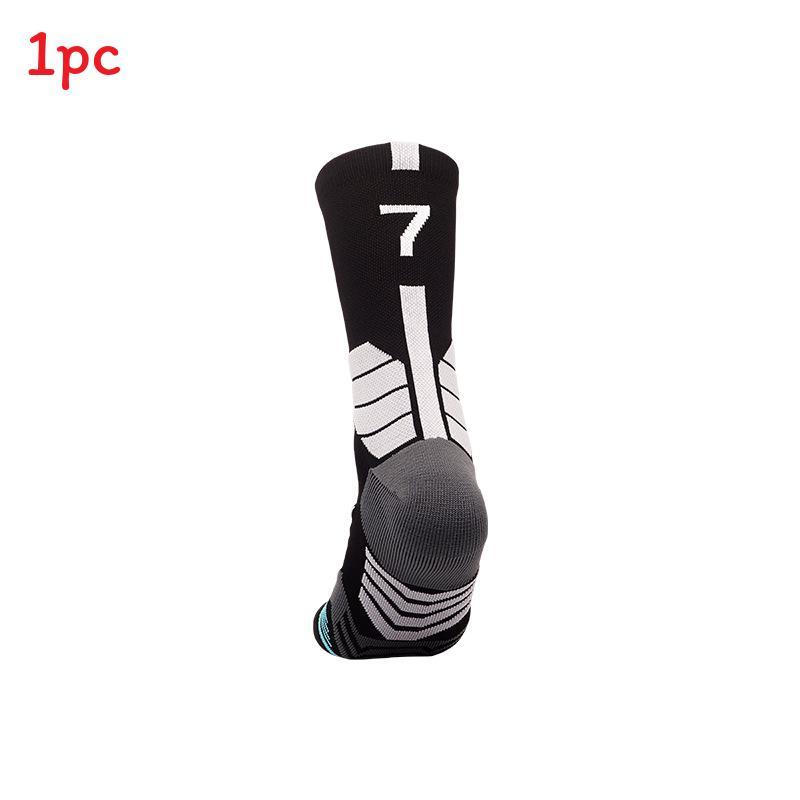 Basketballsocken für Erwachsene aus atmungsaktivem Nylonmaterial für sportliche Leistung und Feuchtigkeitstransport