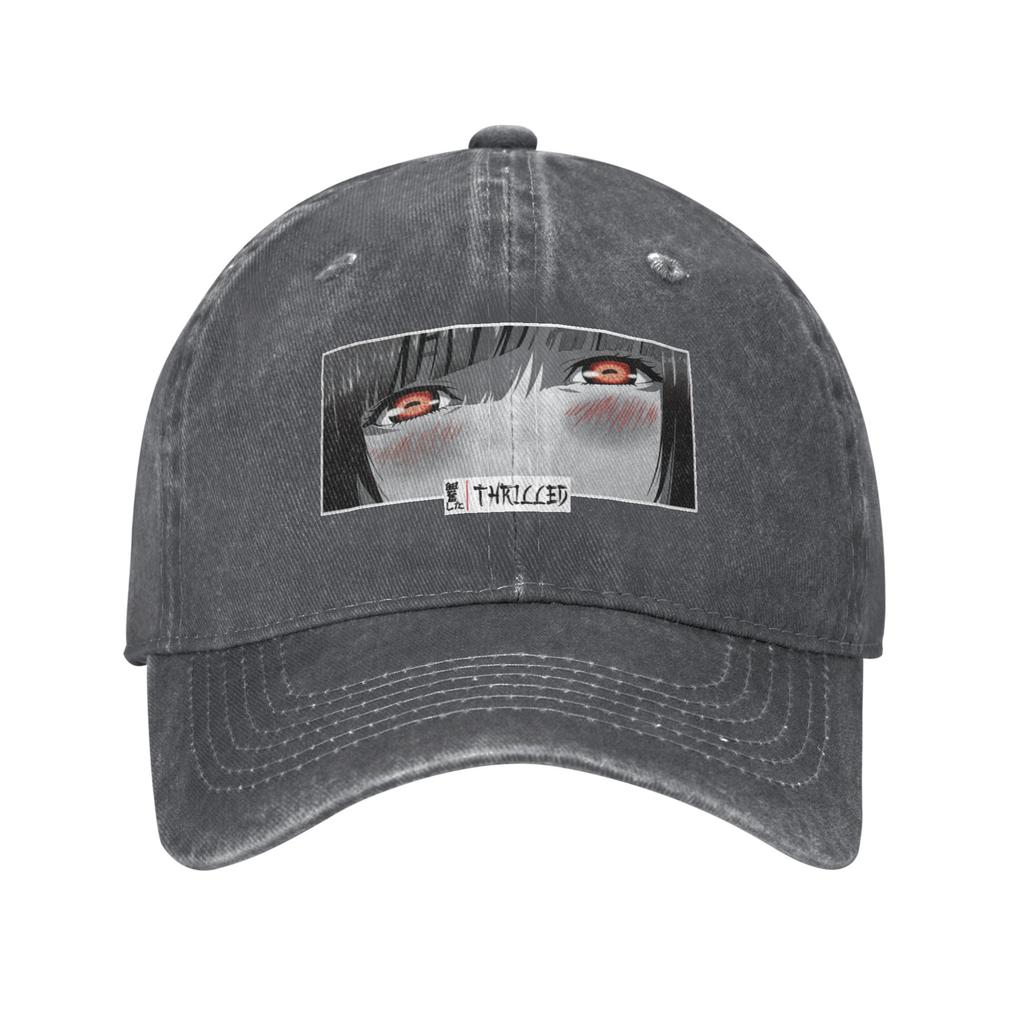 Fashion Thrilled Anime Eyes Stare Japanese Cozy Unisexga Panel Baseball Cap Hat Cap Unisex