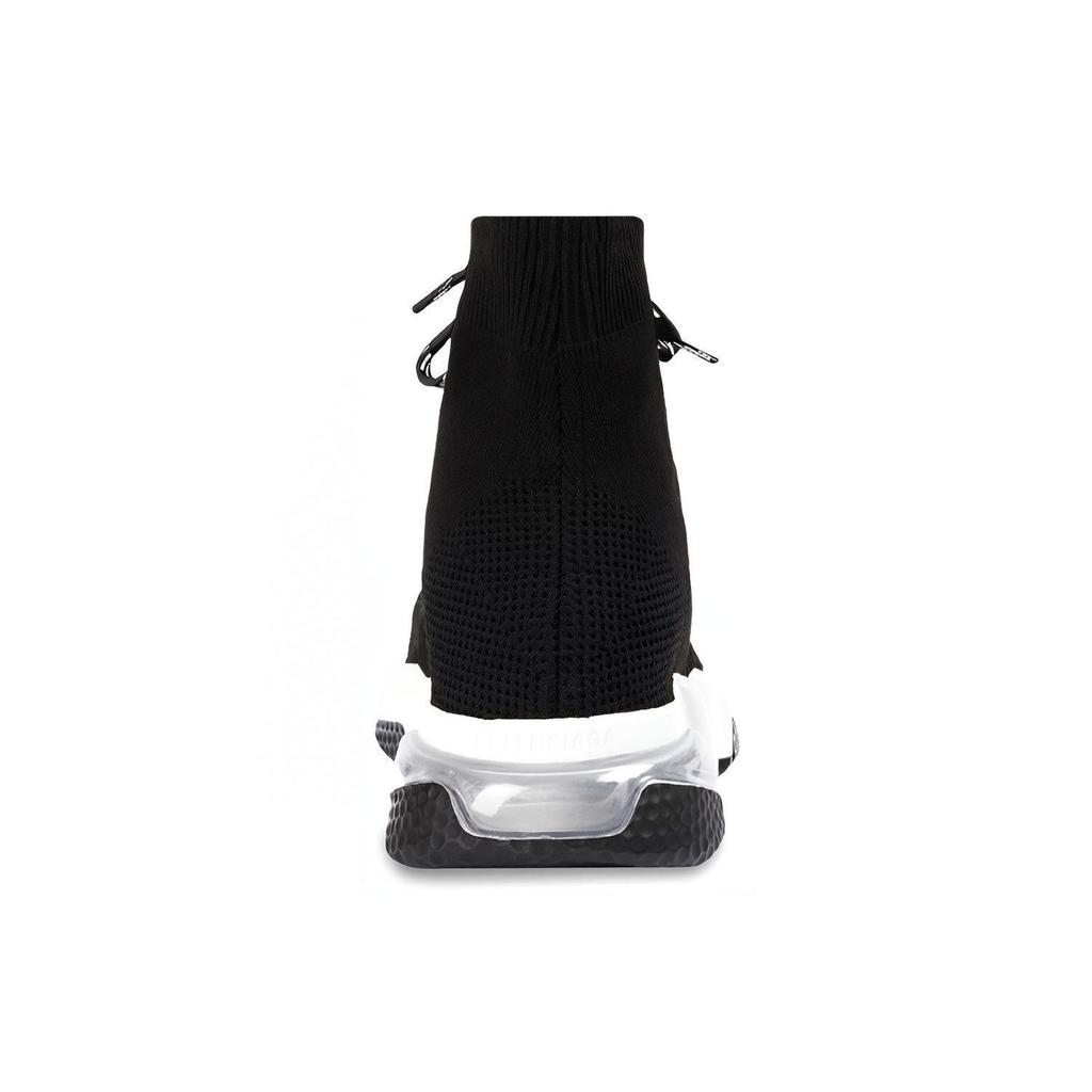 Balenciaga Scarpa stringata con lacci rapidi e suola trasparente 'Nero Bianco' 617255W2DB61010