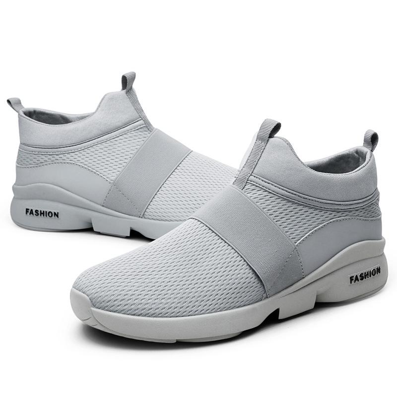 48 Large Size Men's Shoes Breathable Sports Casual Shoes Solid Color One Lazy Men's Running Shoes Couple Models