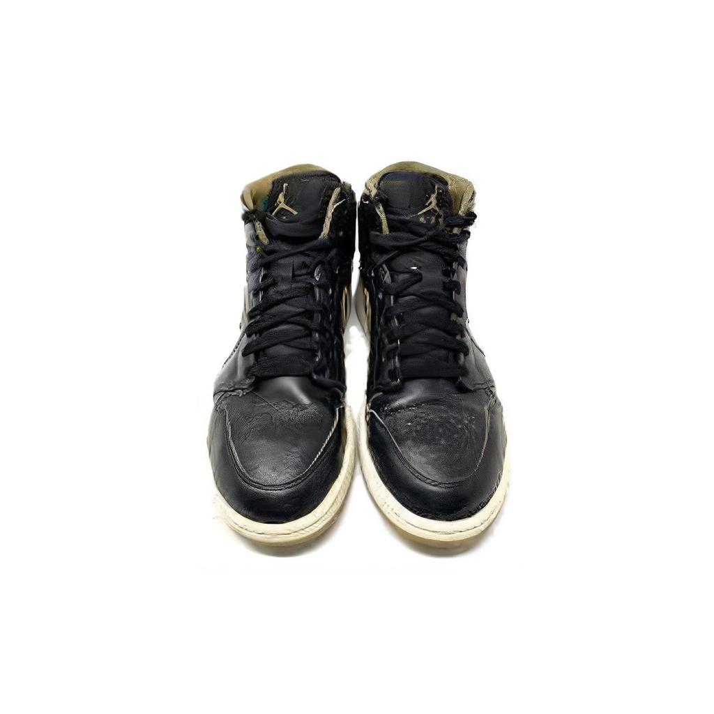 Jordan 1 Retro Mid Black Metallic Gold 554724-042