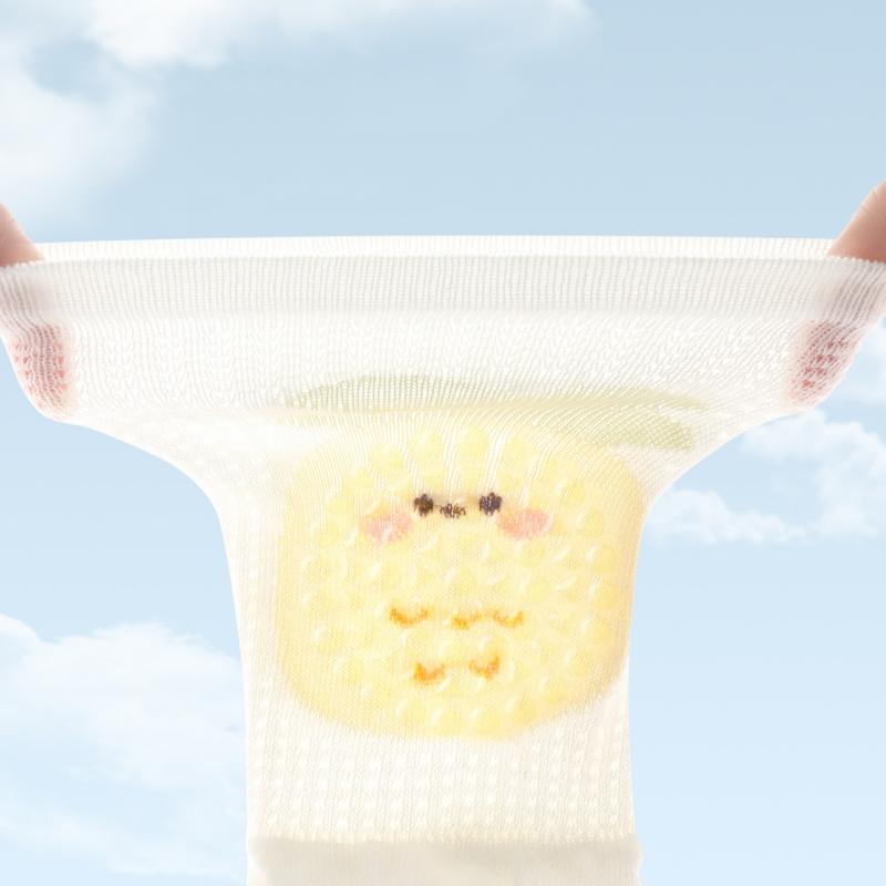 Summer Mesh Breathable Baby Kneepad Cartoon Animal Cotton Thin Boy Girl Knee Protector 0-3 Years Kids Crawl Anti-Slip Knee Pads