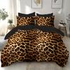 2/3pcs Digital Print Bedding Set, Animal Pattern Design with 3D Embossed Super Soft Fleece Fabric, Comfortable and Suitable