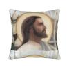 Christliche Kissenhülle Polyester Kissenbezug Dekorativ Gott segne Jesus Christus Zierkissenhülle Zuhause Quadratisch cm