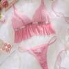 European and American New Sexy Lingerie Hot Perspective Underwear Two-piece Set of Fun Batch