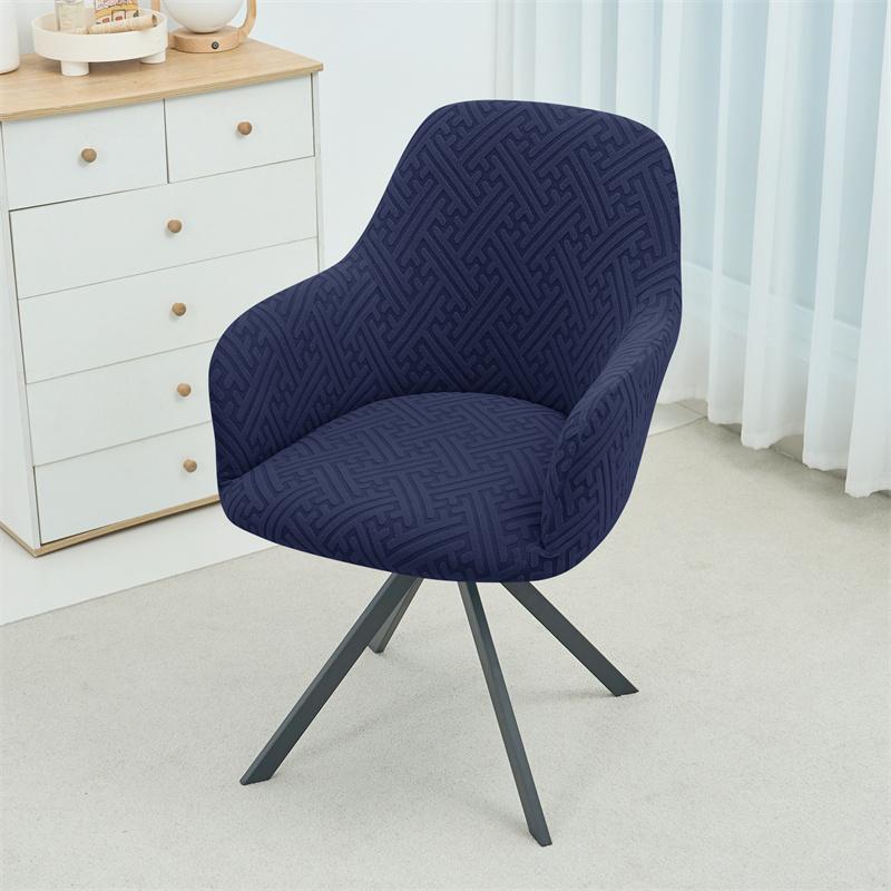 1 Stück Jacquard High Back Sesselbezug Dehnbar Büro Schaukelstuhl Sitzbezug Schmutzabweisend Sessel Esszimmerstuhl Schutzbezug für Hotel Zuhause