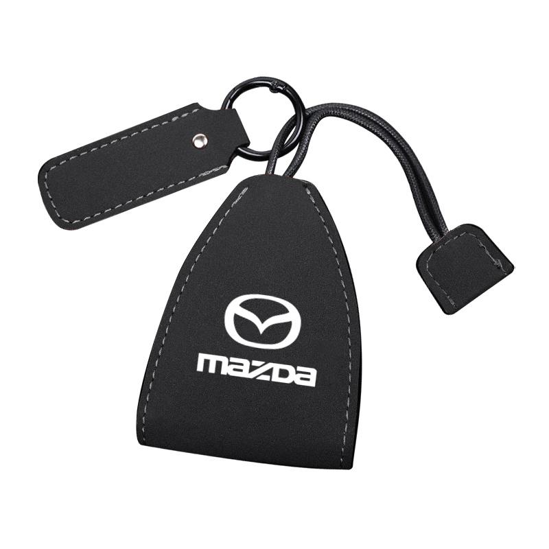 

2025 Hot Leather Key Wallet Car Key Bag Multi Function Key Case For Mazda CX5 CX3 CX9 MX5 RX8 Axela Demio Atenza MS GJI GH BK MP чёрный