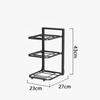 Layered Pot Rack Kitchen Organizer Cabinet High-capacity Storage Bowl Shelf Adjustable Free Layering Snap-On Pot Rack Organizer