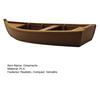 3D Printed Vintage Wooden Boat Model Rustic Old Fishing Ship Figurine for Display Shelf Nautical Decor for Fisherman Hobbyist Gift