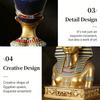 1/2Pcs Ancient Egypt Themed Resin Decorative Figurine Ethnic Fashion Collectibles For Office and Living Room Shelf