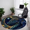 1pc Dragon Fantasy Office Round Area Rug, Under Office Chairs Bedroom Living Room Home Decor, Room Deco